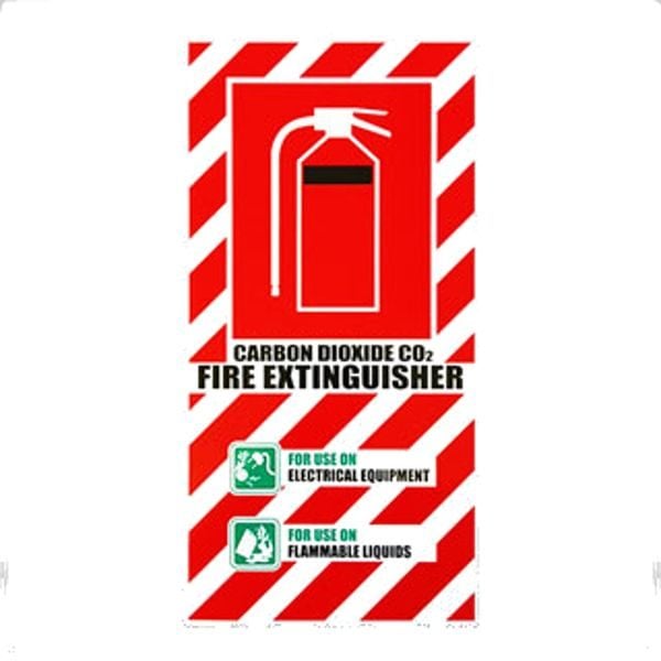 CO2 Fire Extinguisher Sign