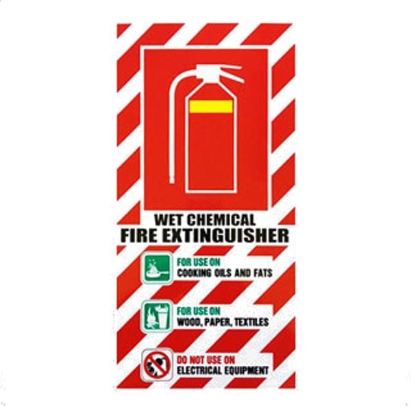 NZ Wet Chemical Fire Extinguisher Sign