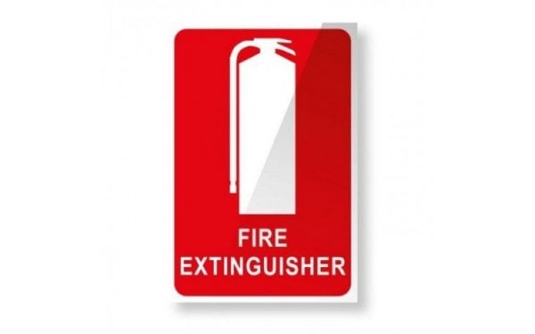 Vehicle Extinguisher Location Sticker